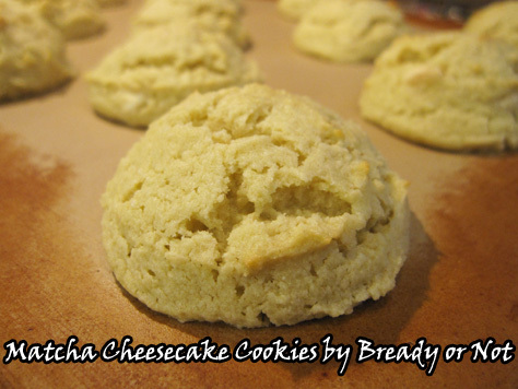 Bready or Not Original: Matcha Cheesecake Cookies