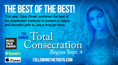 Catholic speaker Gary Zimak leads Total Consecration To Jesus Through Mary on his daily podcast