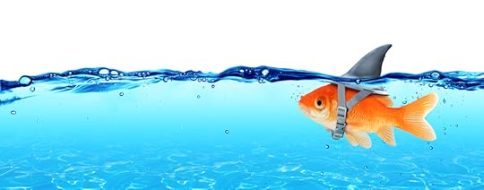Small Fish With Ambitions Of A Big Shark - Business Concept