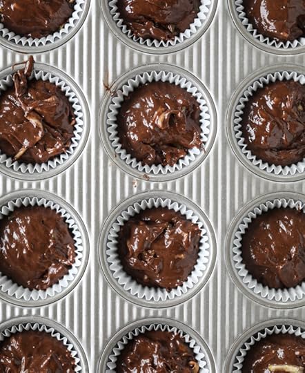 chocolate zucchini cupcakes with avocado frosting I howsweeteats.com 