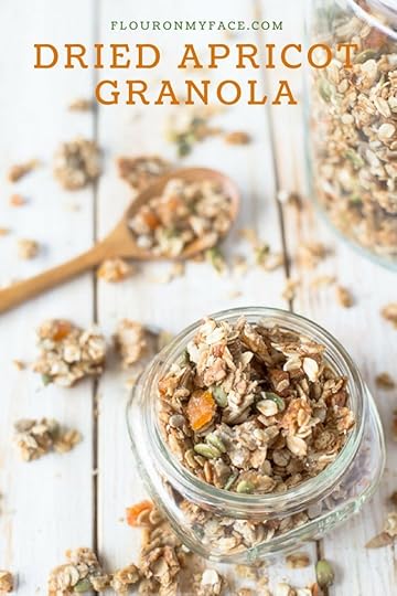 Dried Apricot Granola Recipe via flouronmyface.com