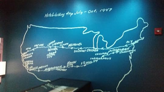 Kerouac-Hand-drawn-map-hitch-hiking-recreation