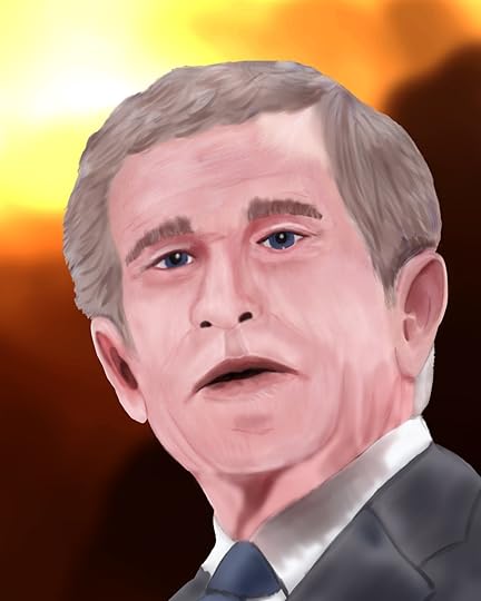 George W. Bush paints portraits of veterans and now some veterans paint portraits of George W. Bush.