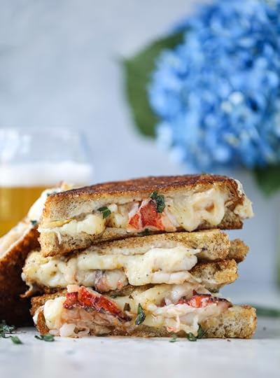 lobster grilled cheese with tarragon garlic butter I howsweeteats.com