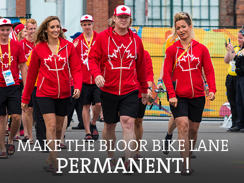 Photo: Removing Bloor bike lane would be mistake, Olympic cyclist says