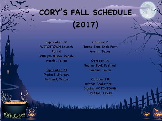 Cory's Fall Schedule - Cropped