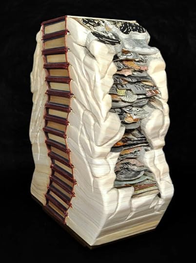 Book art carving sculpture brian dettmer