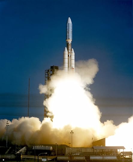 Voyager 1 takes off, Sept 5th 1977 (NASA)