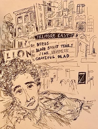 Drawing of Hannah Arendt by Ken Krimstein.