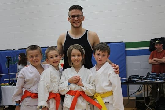 Me with my little ninjas before our tournament