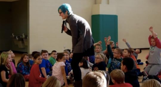 school visits at St. Malachy's elementary school