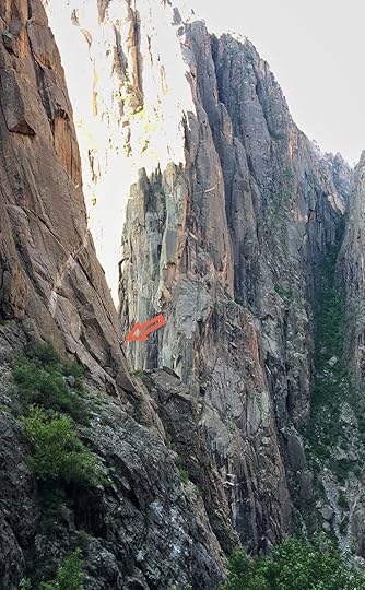 Climber in the Black Canyon