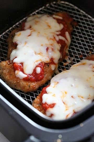 Chicken Parmesan comes out great in the Air Fryer, no need to use so much oil!