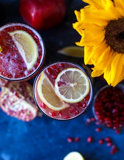 pomegranate shandy recipe I howsweeteats.com