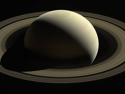 Saturn, from Cassini (NASA)