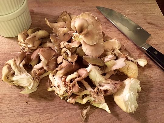 Raw mushrooms