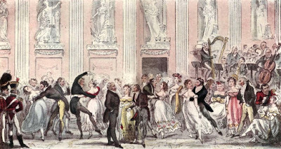 The Cyprian's Ball by R Cruikshank in The English Spy by B Blackmantle (1825)