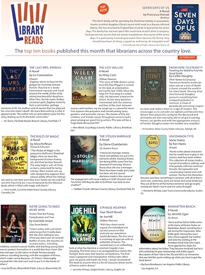 The Last Mrs. Parrish Was Chosen As a Top Ten Library Read for October