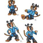 Karate Tiger Set