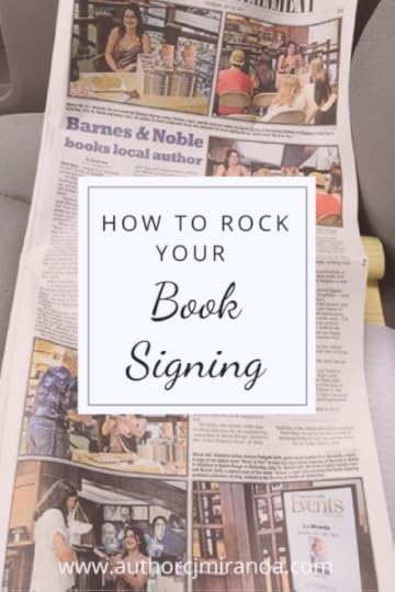 How to Rock Your Book Signing | a blog post at authorcjmiranda.com