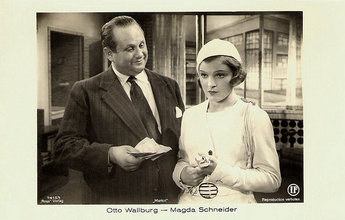 Otto Wallburg and Magda Schneider in Marion, das gehört sich nicht (1933)