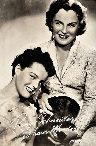 Romy Schneider and Magda Schneider