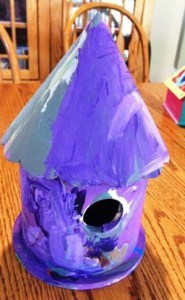 Birdhouse gift, birthday presents, weathered fence decorations, gifts for grandma, creativity, how to brighten up a drab backyard, easy craft projects