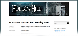 Hollow Hill - the ghost hunting website