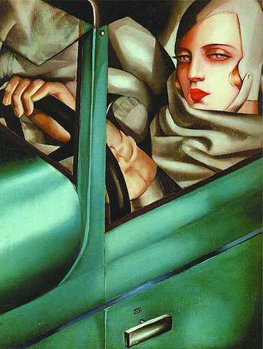 Polish painter Tamara de Lempicka, Self-Portrait in the Green Bugatti, 1925 #womensart http://pic.twitter.com/5k6685893E — ♀ womens art (@womensart1) April 24, 2017