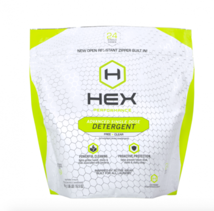 Hex Performance Advanced Single Dose Detergent—Free + Clear