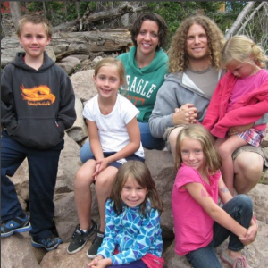 family with kids on an outdoor excursion