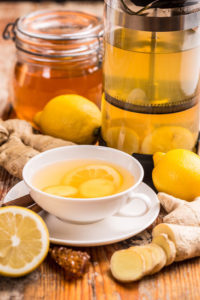 Still life of healty ginger tea