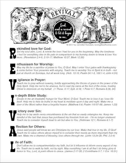 Praying for Revival - free printable prayer guide from lovinglifeathome.com