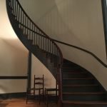 This spiral staircase shows Shaker craftsmanship