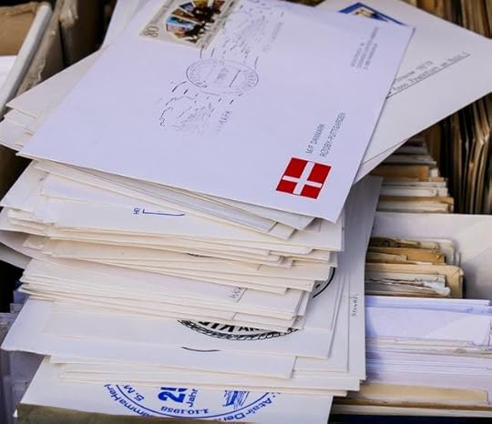 A stack of letters.