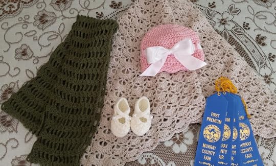 crochet items from the county fair