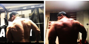 One year of work in the gym and eating clean