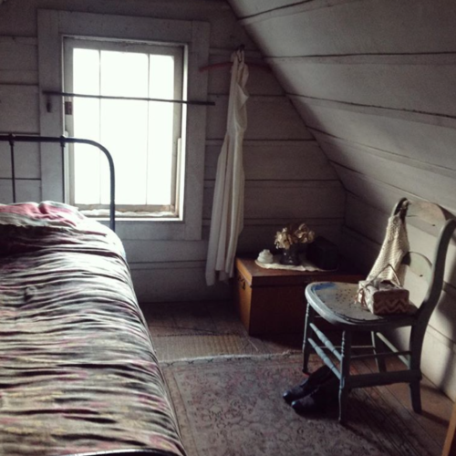 albertan attic bedroom inking the wolf