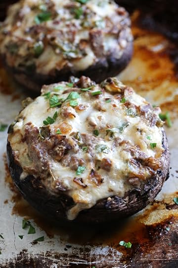 It doesn't get much better than a low-carb, Philly Cheesesteak Stuffed in a Portobello Mushroom! Steak and mushrooms work so well together, so why not make stuff them with this cheesy deliciousness!