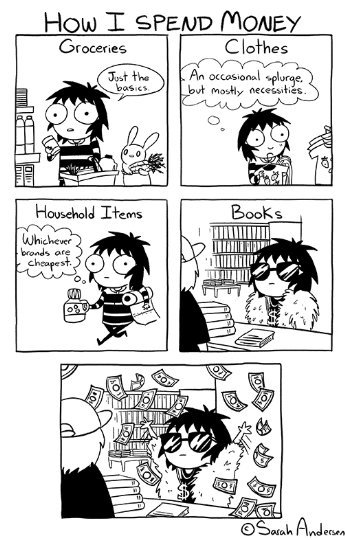 Splurging on books