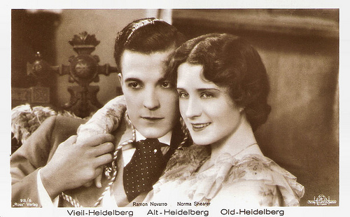 Ramon Novarro and Norma Shearer in The Student Prince in Old Heidelberg