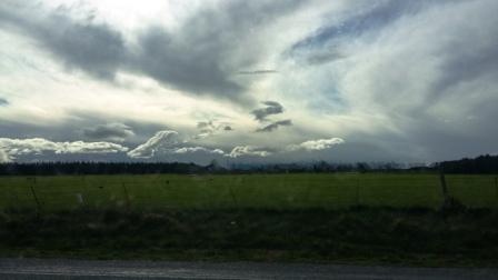 Yet more bad-weather skies on the road in the South Island