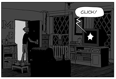 Panel from ARE YOU BEING WATCHED? 