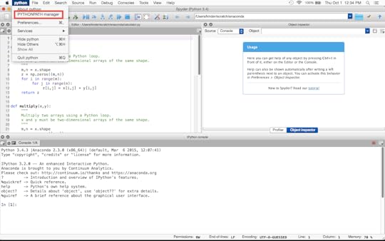 Managing paths within Spyder.