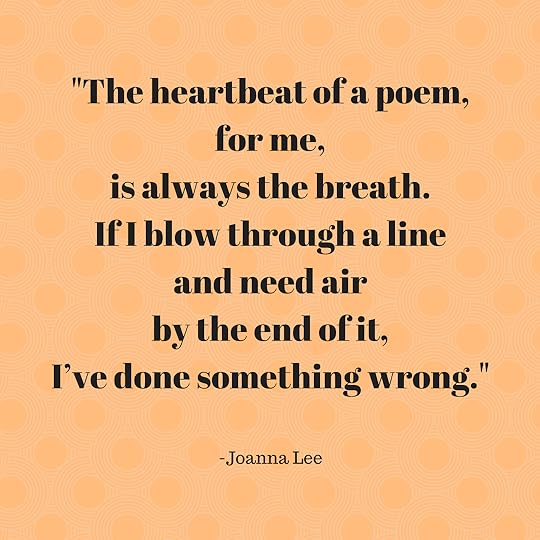 Joanna Lee - poem heartbeat quote