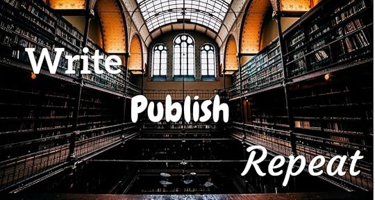 write, publish, repeat header image for my books