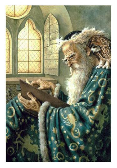 Merlin and Archimedes by Dennis Nolan