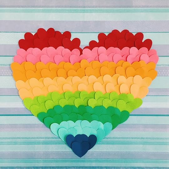 More love - paper hearts