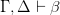 \Gamma, \Delta \vdash \beta