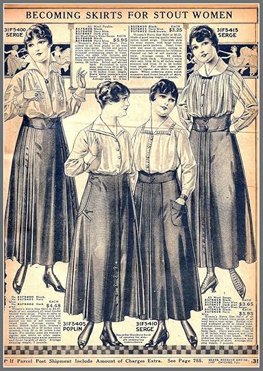 1916 Becoming Skirts for Stout Women, Sears catalog